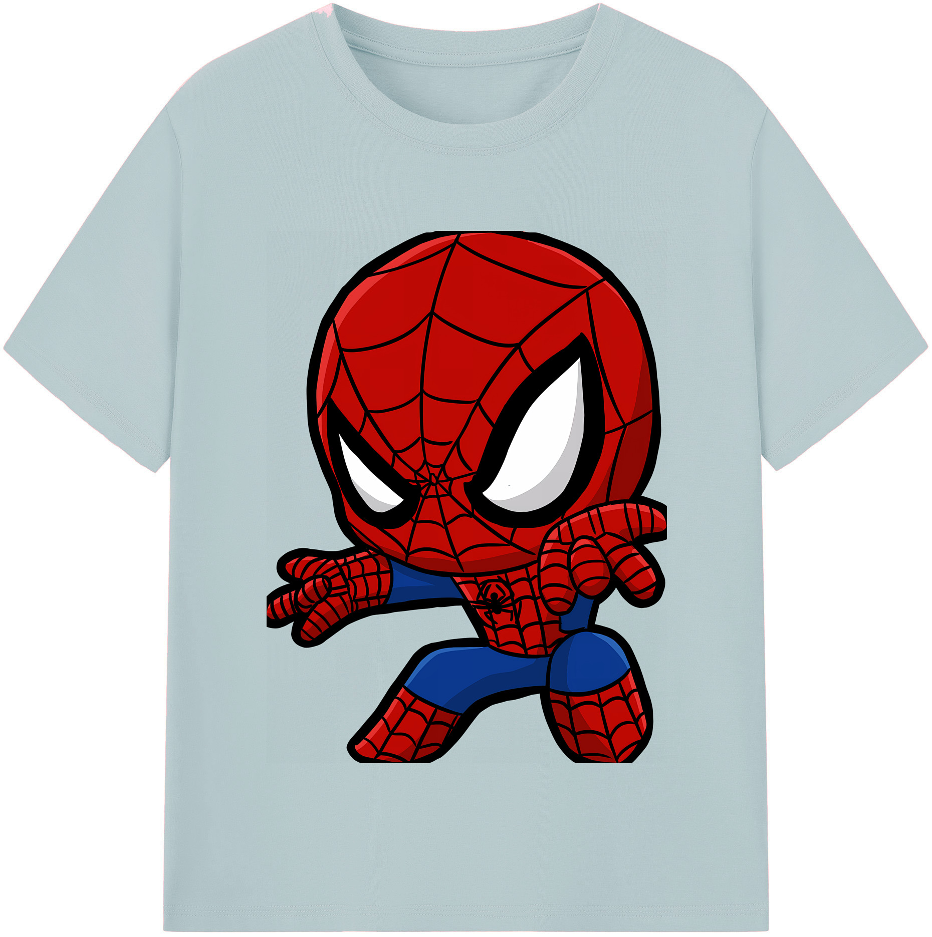 （画像用） Spider Man スパイダーマン 綿100％半袖Tシャツ（フロントプリント）